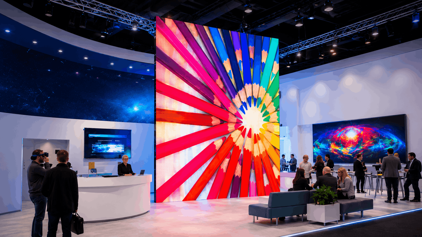 LED-Wände für Messe