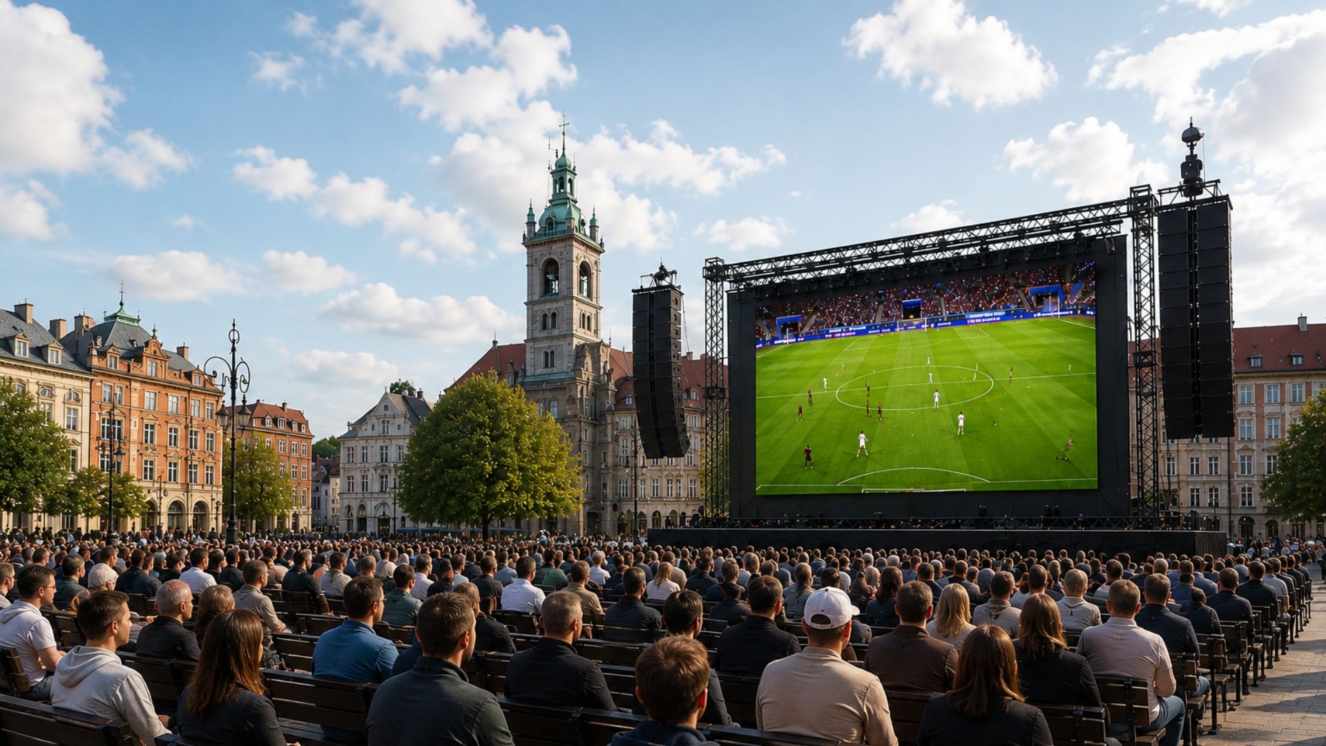 LED-Wand für Fußball