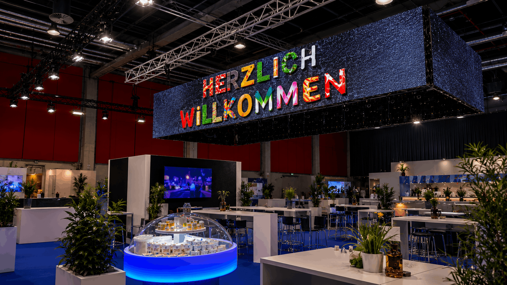 LED-Wand für Messe